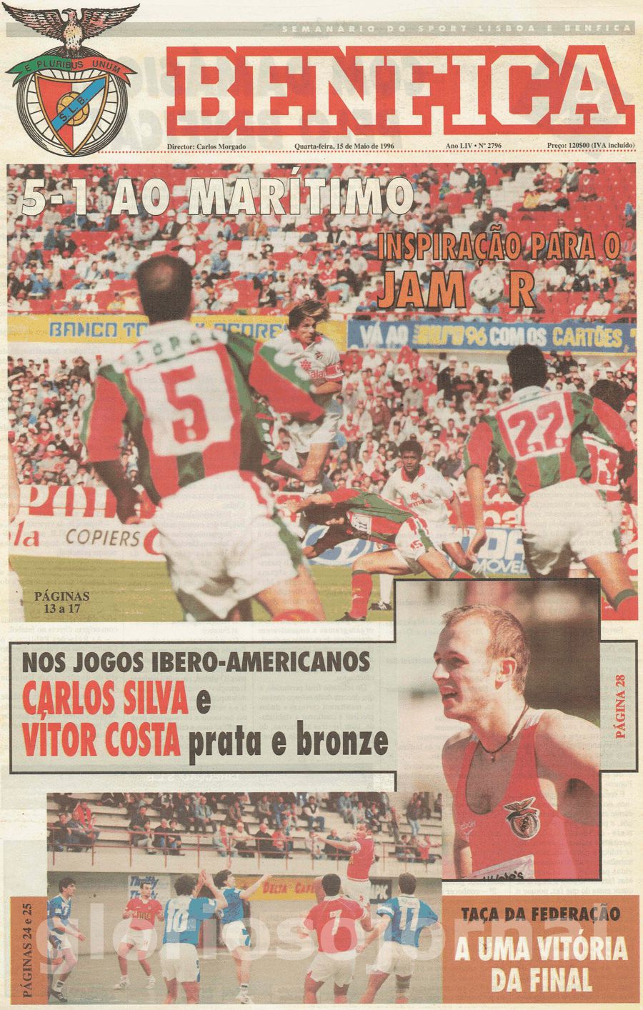 jornal o benfica 2796 1996-05-15